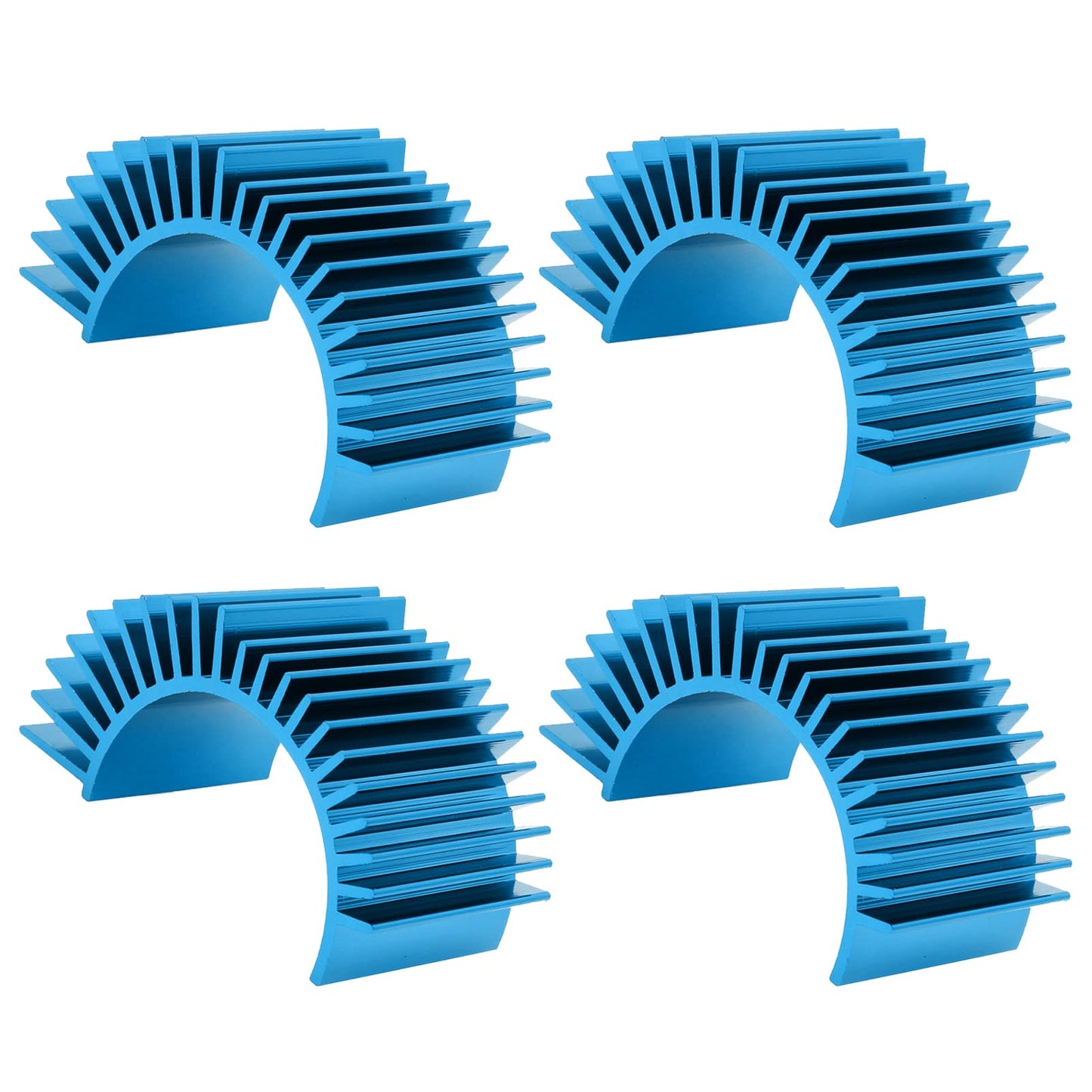 CrazyHobby 4Pcs Aluminum Motor Heat Sink for 540 550 Size Electric Motors Brushed/Brushless Cooling RC Crawler Monster Truck Sho
