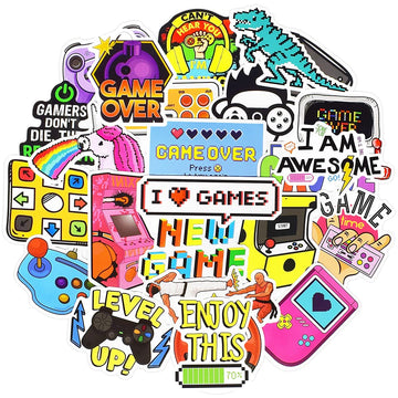 Qtl Classic Gaming Stickers For Laptop Stickers For Kids Adults Video Game Stickers For Water Bottles Gamer Stickers Vinyl Water