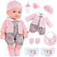 Uzidbto Realistic Baby Doll Set In Gift Box - 12 Inch Newborn Alive Baby Doll With Accessories And Clothes With Pacifier Feeding