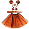 Luxtacular Tiger Costume Set Tiger Accessories Ears Headband Nose Bow Tie Tail Tutu For Women Men Cosplay Birthday Halloween Chr