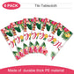 Breling Hawaiian Luau Tablecloths, 108 X 54 In Luau Decorationtropical Palm Leaves Table Cloth Hawaii Disposable Plastic Rectang