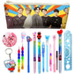 Kobbet 16 Pcs Pencil Box Bts Pencil Case Bt 21 Stationery Set For Kids For School, Party Favor Return Gift Set, Birthday Gift Se