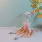 Mikee Fluffie Giraffe Stuffed Animals For Girls,15.7'' Pink Deer Plushies With Lace Skirt,Cute Stuffed Animal For Girls As