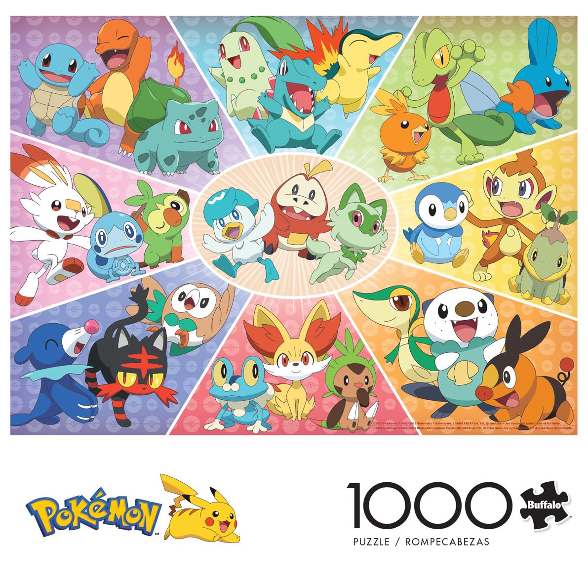 Buffalo Games Pokemon 1000 Piece Jigsaw Puzzle - Large Multicolor Cardboard - 26.75 x 19.75 - Perfect for Game Nights
