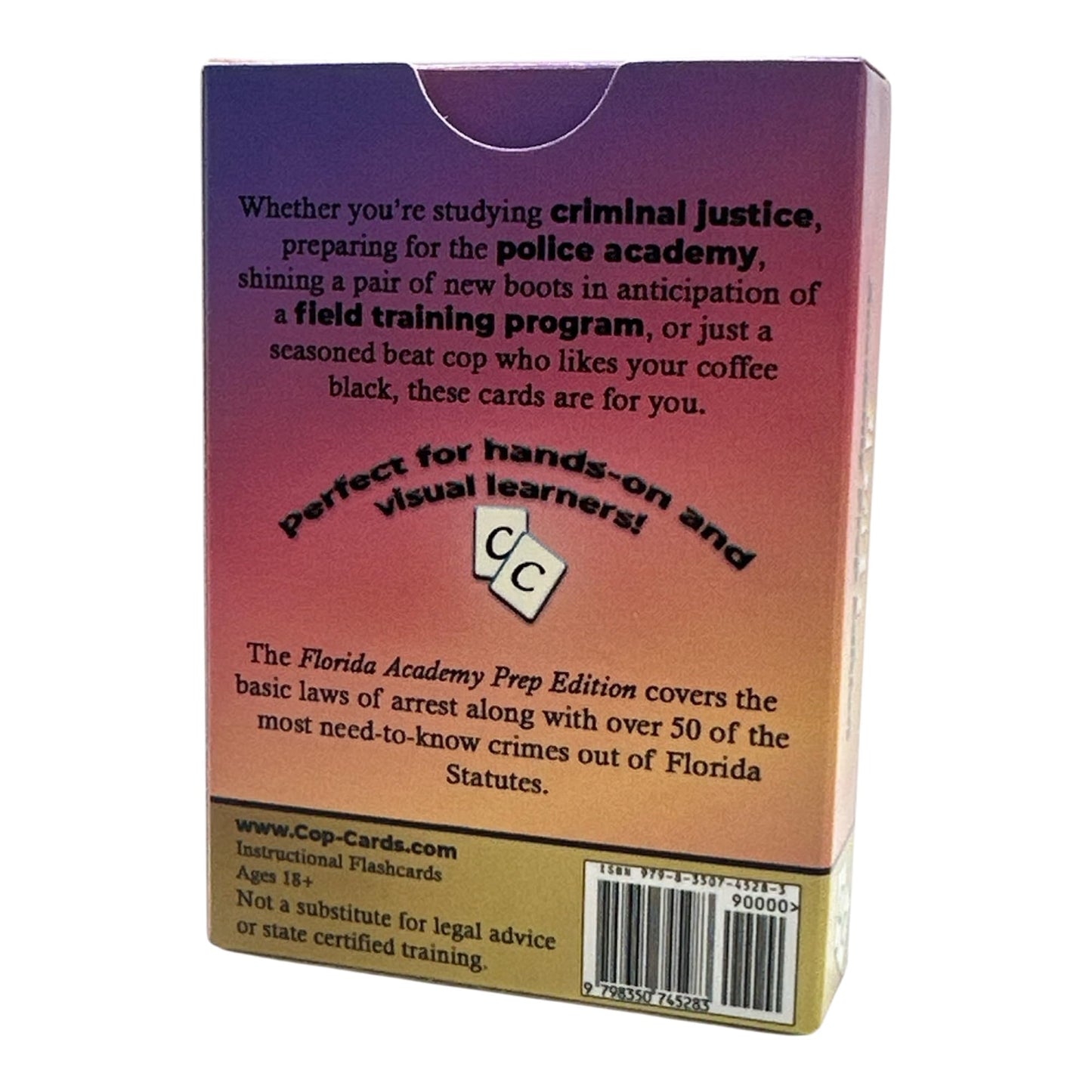 Cop Cards: enhanced Flashcards for Law Enforcement - Learning Aid or Police Gift (Florida Academy Prep Edition)