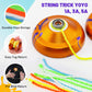 7YO Finger Spin Yoyo Professional Responsive Yo-yo for Kids Beginners, Dual Purpose Yoyo with 10 Strings, Unresponsive Bearing,