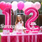 Suwen 40 Inch Hot Pink Large 12 Number Balloons Big Foil Helium Number Balloons 0-9 Jumbo Happy 12Th Mylar Birthday Party Decora