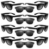 Astaron 12 Pack Party Novelty Sunglasses Bulk Neon Party Favors For Beach Wedding Party Pool Party Supplies, Black