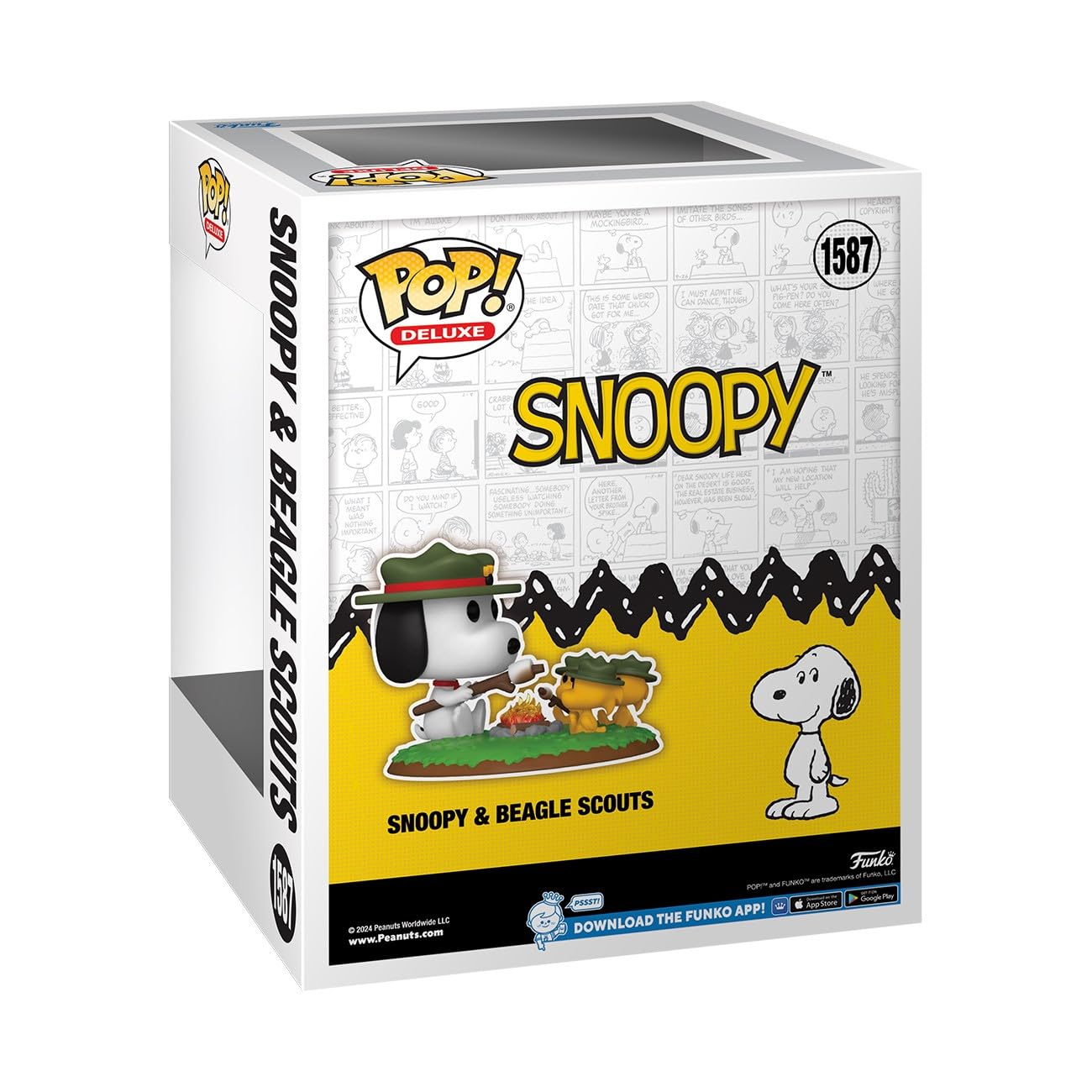 Funko Pop! Deluxe: Peanuts - Snoopy With Woodstock - (Camping) - Classic Peanuts - Collectable Vinyl Figure - Gift Idea - Official Merchandise - For Kids & Adults - Cartoons Fans