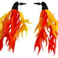 Iconikal Bicycle Scooter Handlebar Attachment Flame Streamers