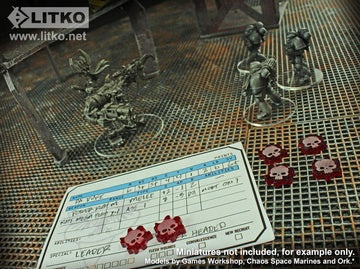 LITKO Flesh Wound Tokens Compatible with Warhammer: Kill Team  Translucent Red (15)