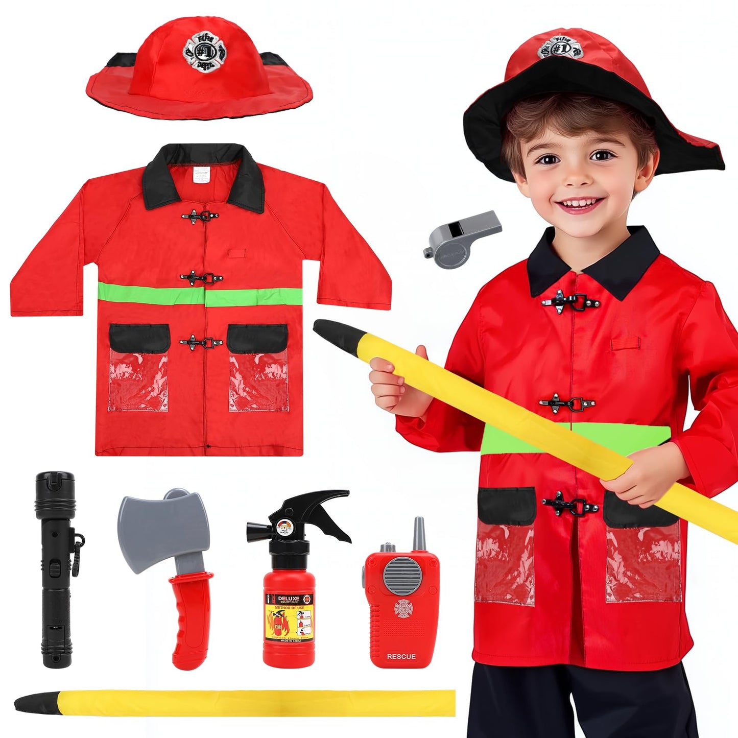 Toy Life Firefighter Costume For Kids, Fireman Costume For Boys, Fire Fighter Costume For Boys, Toddler Firefighter Costume 2T, Fireman Toys, Toddler Fireman Costume, Halloween Costumes For Boys