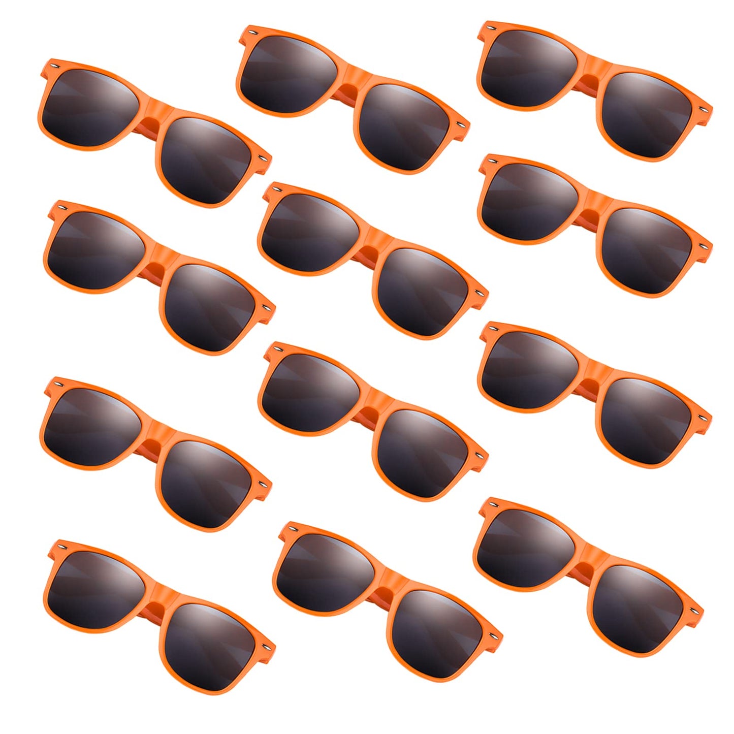 Fepito 24 Pack Party Sunglasses Bulk For Birthday Party Favors Goody Bag Fillers For Beach Pool Party Toys For Adults, Orange