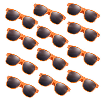 Fepito 24 Pack Party Sunglasses Bulk For Birthday Party Favors Goody Bag Fillers For Beach Pool Party Toys For Adults, Orange