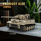 Reobrix Tiger I Tank Building Block Set, WW2 German Model 77031, 1138 PCS Plastic Army Toy for Ages 14+