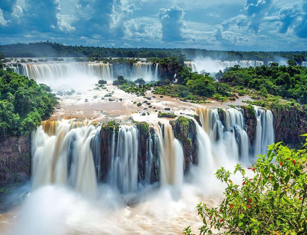 Ravensburger 2000 Piece Jigsaw Puzzle - Iguazu Falls, Brazil | Eco-Friendly Cardboard, Multicolor, 39x30 cm, Model 16607
