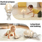 SWTOIPIG Electric Dancing Octopus Toy with Led Light and Music  Kids Electric Crawling Octopus Tummy Time Toys  Rechargeable Interactive Sensory Toy  for Christmas Birthday Gift (White)