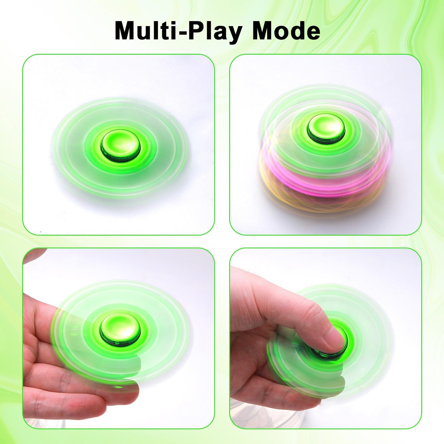 Scione 3Pcs Fidget Spinner For Kids Adults, Stress Relief Sensory Fidgets Toys Cool Electroplated Fidget Spinners For Kids Adhd Autism Halloween Birthday Gifts Fidgets Classroom Prizes For Boys Girls