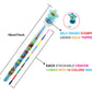 TINYMILLS 24 Pcs Superhero Rainbow Stackable Crayon with Stamper Topper