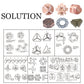 Brain Teaser Puzzle for mature-themeds Puzzles Metal Hole Lock mature-themed Educational Toy Jigsaw IQ Puzzle(6 Pack) (Bronze)