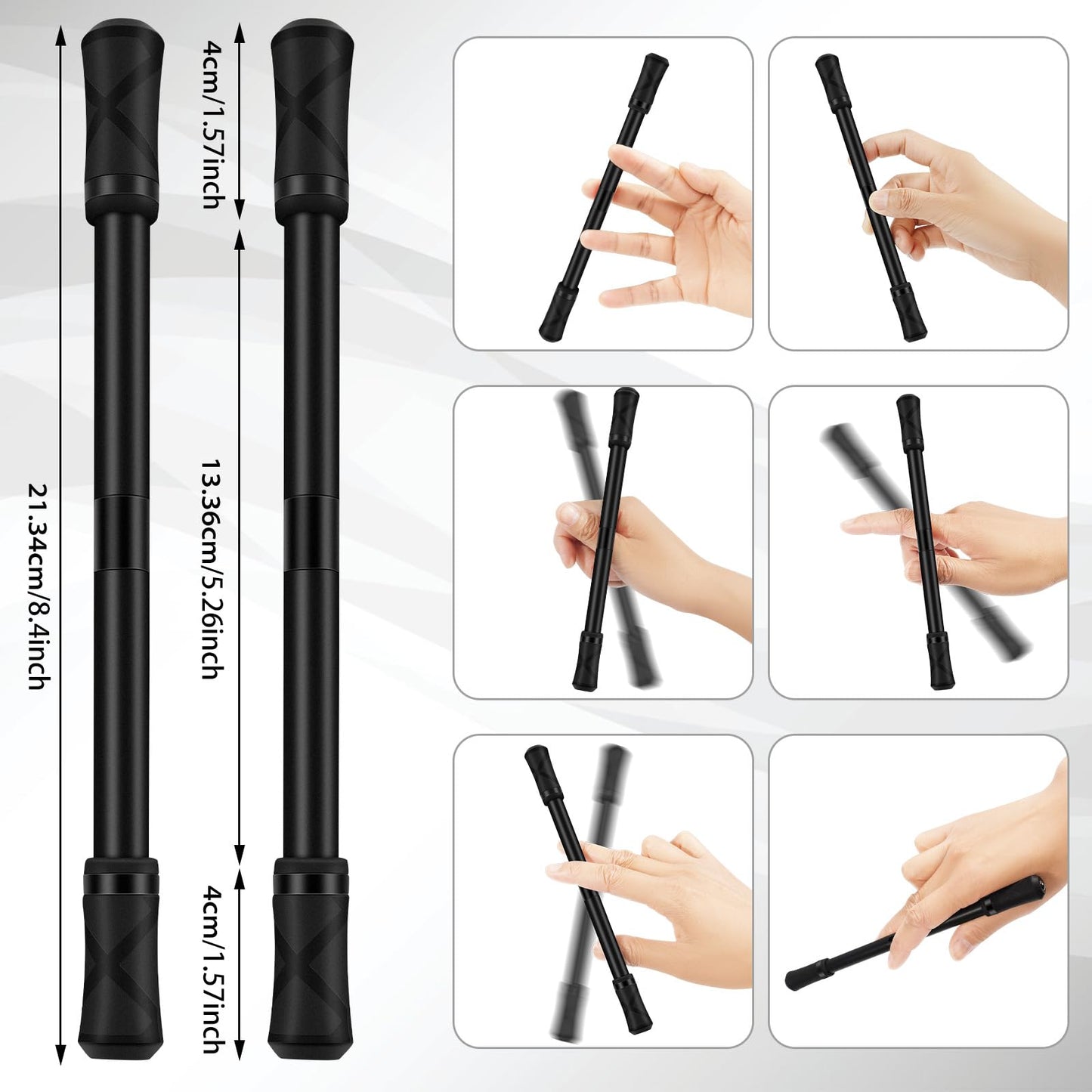 Ayxxzjd 2 Pieces Pen Spinning Spinner Pen Gaming Pen Spinning Mod Gaming Spinning Pens Flying Spinning Pen Finger Rotating Pen F