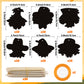 WATINC Fall Scarecrow Scratch Cards - 60pcs Autumn Scratch Art Crafts Kit for Kid, DIY Magic Animal Hanging Paper, Harvest Thank