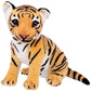 Berry President Stuffed Animal Toys, Plush Toys, Sitting Tiger Stuffed Toys, Lifelike And Lovely Animal Dolls, Gifts For 3+ Boys And Girls (Yellow, 9.4 In)