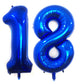 40 Inch Navy Blue 18 Number Balloons Giant 18 Balloons Navy Blue Birthday 18 Balloons 18Th Birthday Anniversary Party Decoration