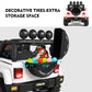 JOYLDIAS Kids Ride On Truck with Storage Space, 12V Childrens Electric Car with 2.4G Parental Remote Control, Music, Bluetooth,