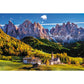 Trefl Val Di Funes Valley, Dolomites, Italy 1500 Piece Jigsaw Puzzle Red 33'X23' Print, Diy Puzzle, Creative Fun, Classic Puzzle For Adults And Children From 12 Years Old