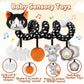 GKDOMS Baby Carseat Toy Black & White Rattle Spiral Hanging Activity Stroller Toy for Newborns Boys and Girls - Cat