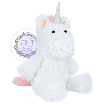 Suzzipals Coolable Warmable Unicorn Stuffed Animals, Microwavable Stuffed Animals Heating Pad For Cramps, Pain And Anxiety Stres