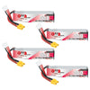 GAONENG 4PCS GNB 2S 550mAh LiPo Battery 7.6V HV 100C Long Range Drone FPV XT30 Connector for Emax Tinyhawk II Micro FPV Racing D