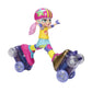 Jakks Pacific Rock N Rollerskate Doll Rainbow Riley Light Up Remote Control Rollerskating Doll - Plays Music And Skates!, 10' H