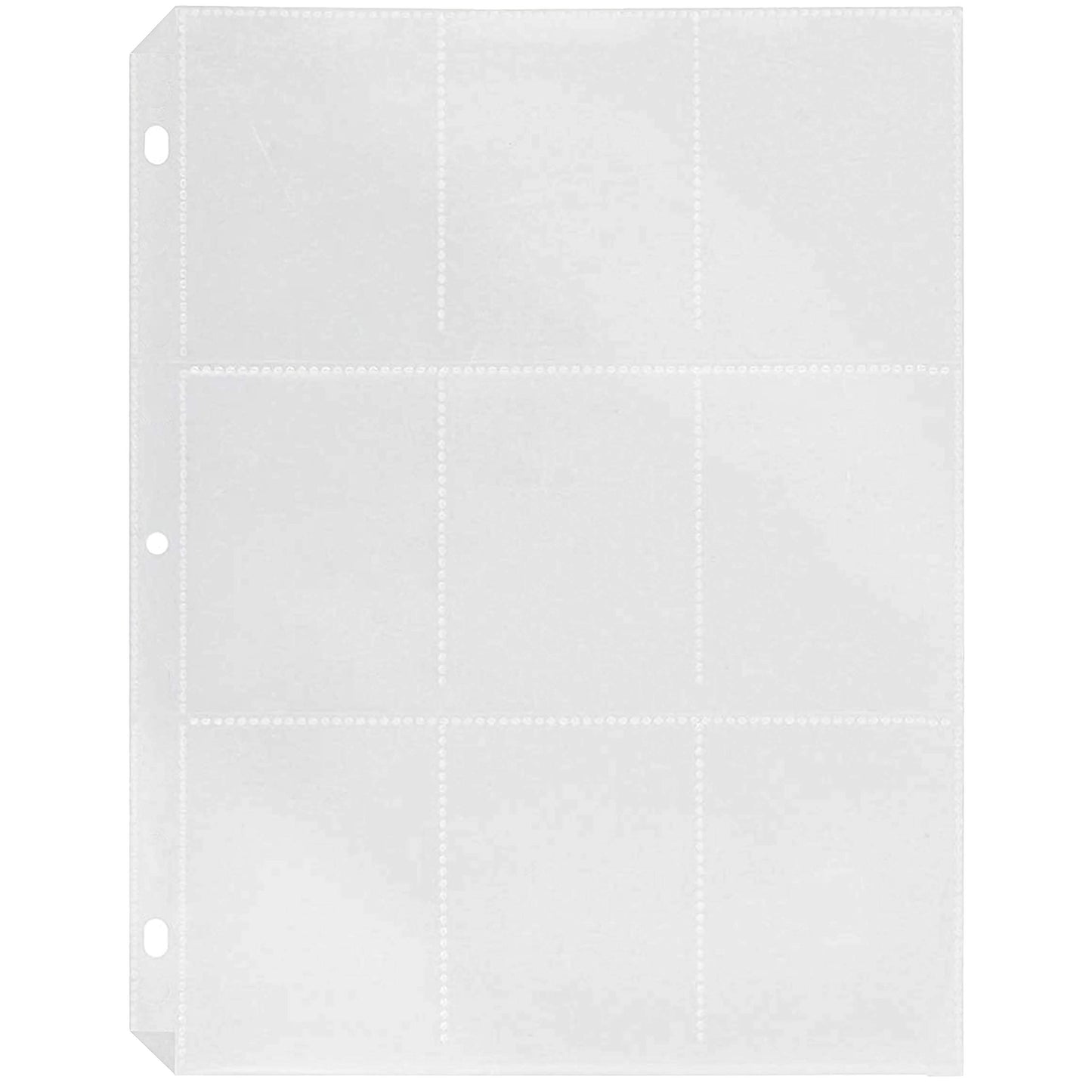 Black Duck Brand Trading Card Protector Sheets - 9 Pocket, 50 Pages, Holds 450 Cards - 3 Ring Binder