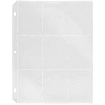 Black Duck Brand Trading Card Protector Sheets - 9 Pocket, 50 Pages, Holds 450 Cards - 3 Ring Binder