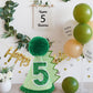 HODIHIWI Dinosaur 5th Birthday Hat Green Dino Theme First Party Decoartion Favors For Boy