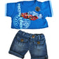 Cool Racecar Outfit Outfit Fits Most 14' - 18' Build-A-Bear And Make Your Own Stuffed Animals