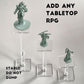 AAiphuwew 3pcs Combat Risers - Adjustable Height Acrylic Platforms for Miniatures - Clear - Model 15