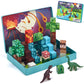 hahaland Mini Magnetic Blocks Travel Set with Magnetic Case for Kids 35