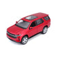 2021 Chevrolet Tahoe Red Metallic With Sunroof 1/24 Diecast Model Car By Maisto