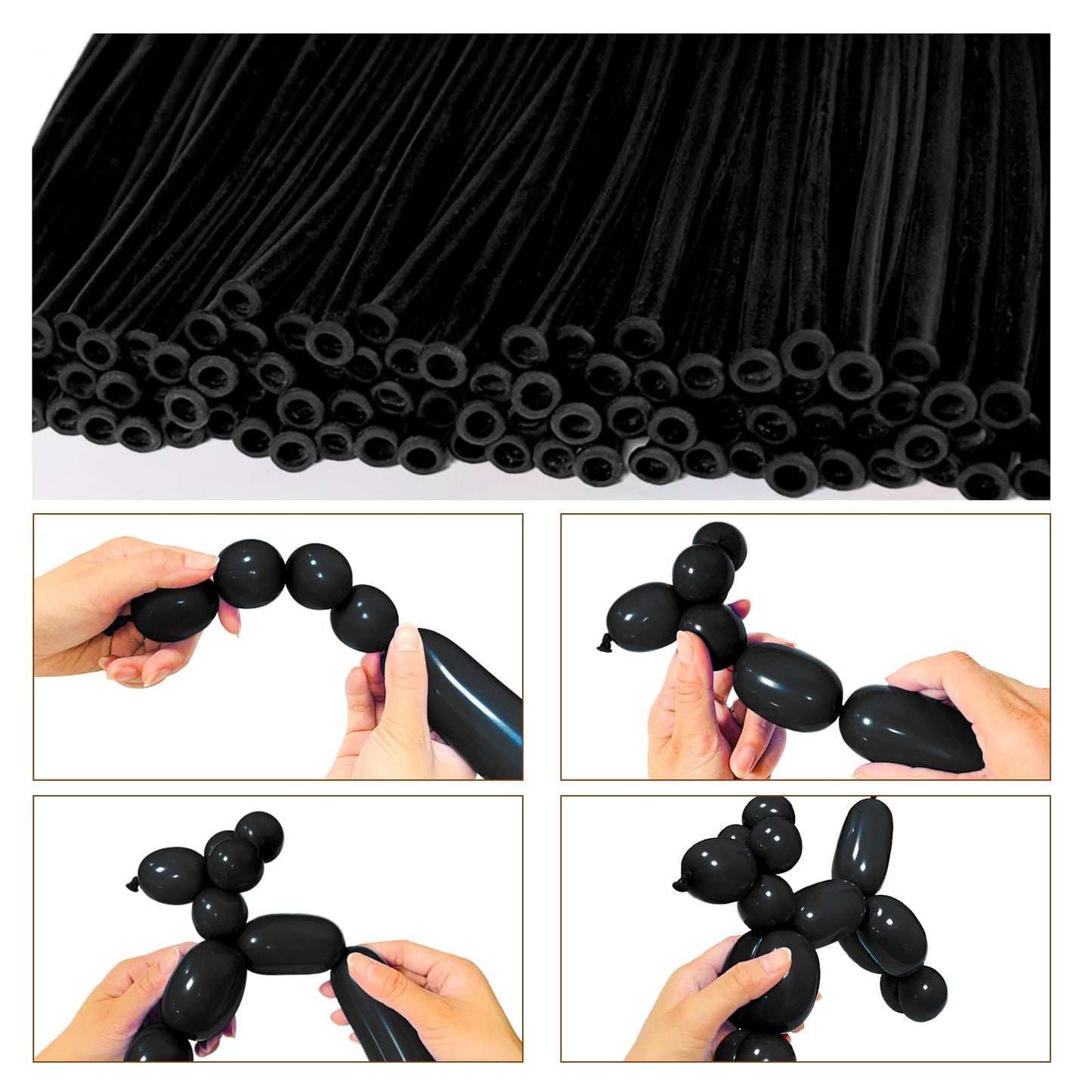 Lxzfcrg 260 Balloons, Thickening Long Balloons For Tying Balloon Arch, Twisting Latex Animals Magic Modeling Skinny Birthday Bal