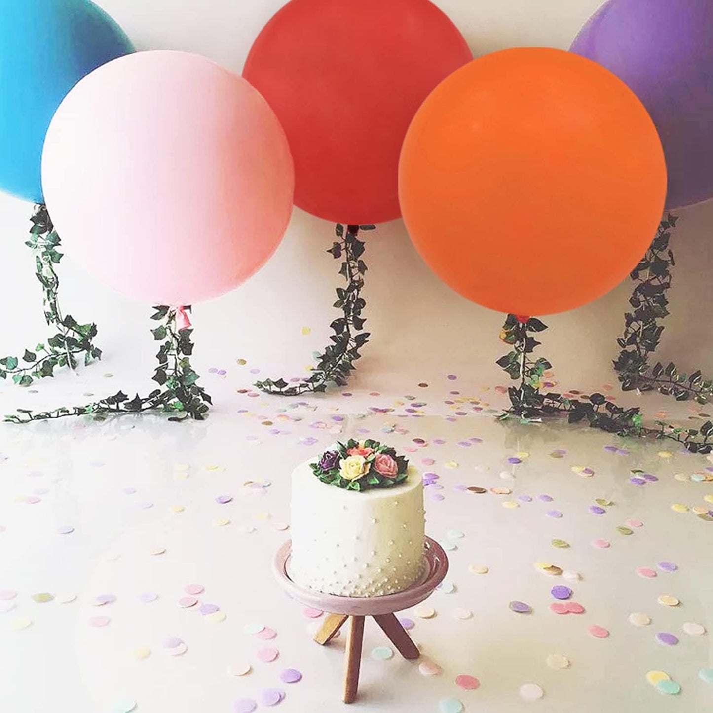 15Pcs Latex Big Balloons 24 Inch Assorted Large Balloons Giant Balloons For Wedding Baby Shower Valentine'S Day Birthday Party Decorations