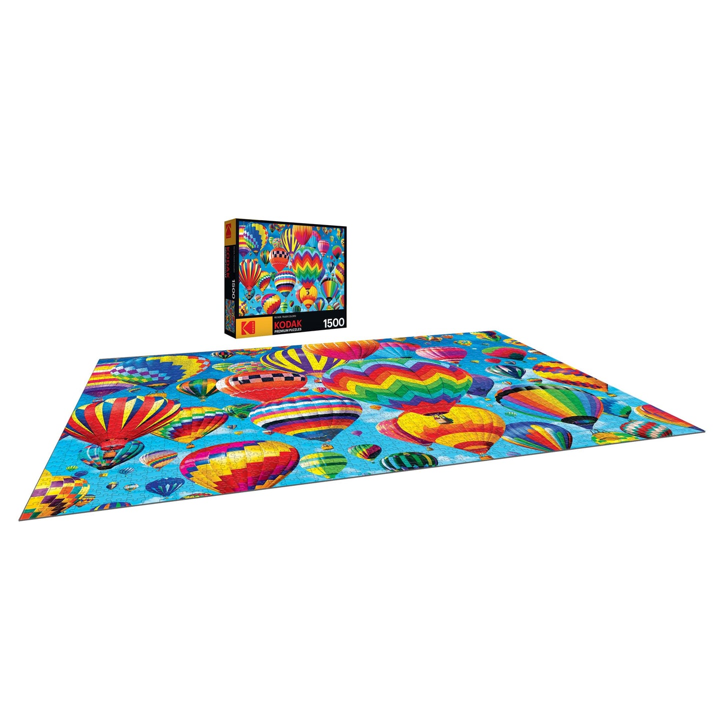 KODAK PREMIUM PUZZLES 1500 Piece Jigsaw Puzzle - RoseArt Balloons in Flight - Colorful Paper Puzzle for Adults