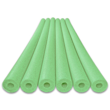 Oodles Of Noodles Deluxe Foam Pool Swim Noodles - 6 Pack Lime Green