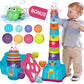 Ltkfffdp Baby Stacking Toys For Toddler 1-3, Nesting Cup Shape Sorter For Infant 6 To 12-18 Month, Learning Stackable Block, Bir