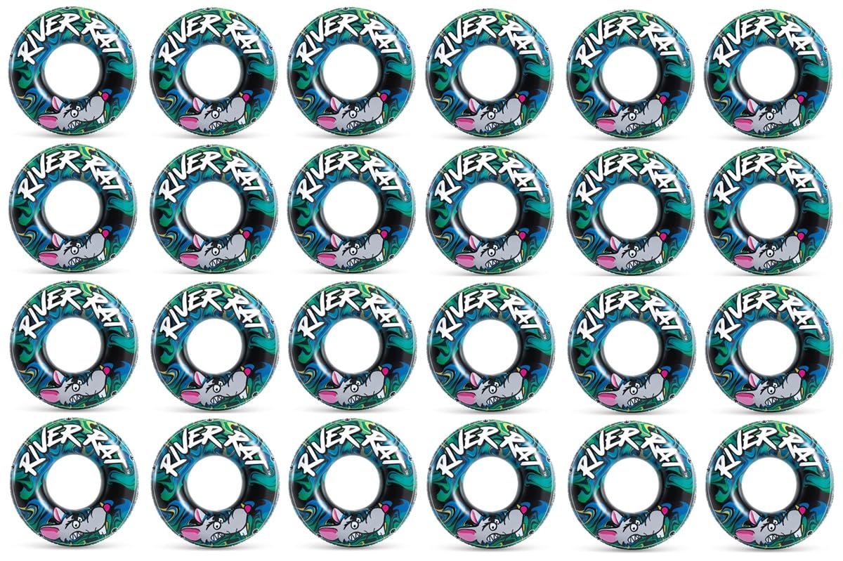 Intex 24-Pack River Rat 48' Inflatable Tubes For Lake/Pool/River | 24 X 68209E
