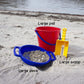 Spielstabil Large Sand Sieve Beach Toy (One Sifter Included - Colors Vary) - Made in Germany