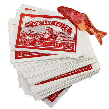 Funny Party Hats Fortune Teller Miracle Fish - 144 Red and Gold Plastic Model 3562