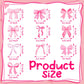 Cinnvoice 30 Pcs Bow Party Decorations Coquette Bow Table Toppers Birthday Table Decor Coquette Party Centerpieces Sticks for Bi